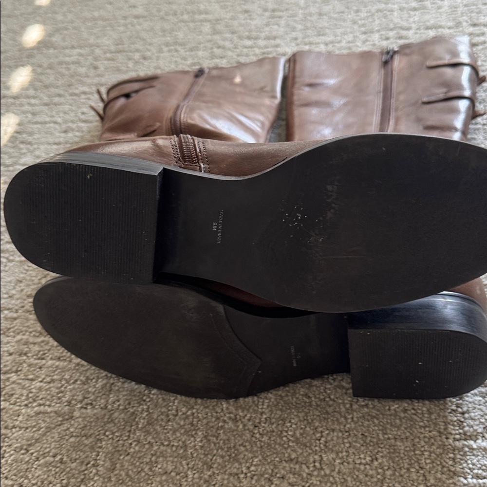 Leather Riding Boots / Size 9M - Picture 6 of 8